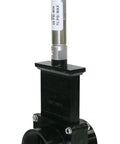 ABS Gate Valve 2 Inch FPT With Metal Air Cylinder In Black Finish Easy Push Pull Operation For Quick Shut Off And Unrestricted Flow