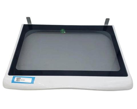 Glass Frame Lid Assembly For Top Load Washers White Easy Install Replacement Part Fits CKD35297X And Models PTW600BSR0WS PTW600BSR1WS PTW605BSR1WS PTW700BST0WS PTW705BST0WS PTW900BST0WS PTW905BST0WS white glass lid with frame