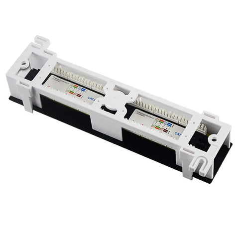 Cat6 12 Port Unshielded Patch Panel With Rack And Wall Mount Brackets For Solid Gigabit Speed Includes Mini Punch Down Tool And Color Coded Ports No Sweat Setup Straight Shot Network Upgrade