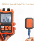 Go To Handheld Optical Fiber Power Meter And Fiber Optic Cable Tester For FC SC ST Universal Interfaces in use