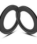 RV Toilet Flush Ball Seal Replacement Kit For Dometic 300, 310, And 320 Toilets, 4 Inch Outer Diameter, 2.6 Inch Inner Diameter, 2 Pack, Equivalent To Part 385311658, Durable Rubber Gasket Replacement, black rubber seals