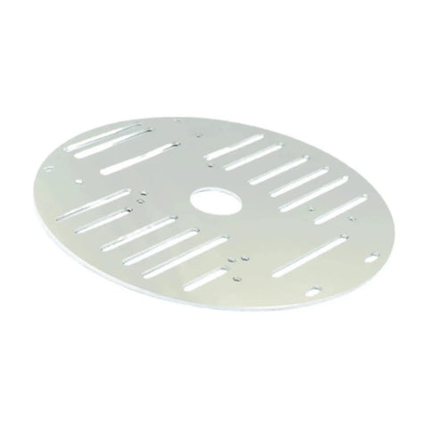 Aluminum Alloy 4WD Robot Car Chassis Base Plate 10.04 By 5.91 Inch Round Platform for DIY Robotics Projects.