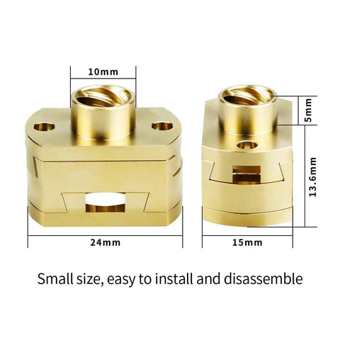 Oldham Coupling For 3D Printer Upgrade Fits Ender 3 Pro V2 CR 10 CR 10S Pro S4 S5 Z Axis Low Friction Brass CNC Precision