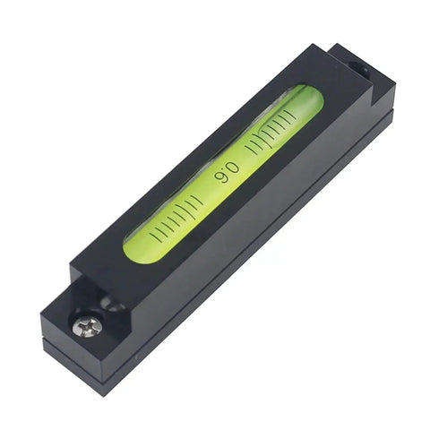 Adjustable small bar level Machine tool leveling high precision long horizontal bubble Mini spirit level(WHITE) angled view.