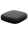 Offset Patio Umbrella Base With Wheels For Cantilever Umbrellas, Sand Or Water Fill, Square 35.4 By 35.4 By 7.9 Inches, Black
