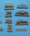 1/72 M3 Half Track Amphibian Vehicle Resin Detail Upgrade For Trumpeter Model Kit components layout