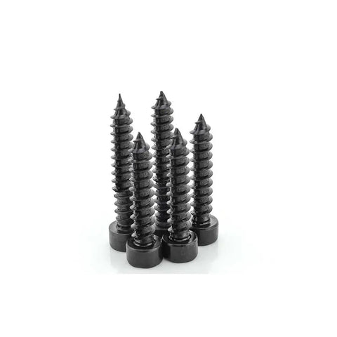 Carbon Steel Black Hex Socket Head Cap Screws Self Tapping DIN912 M1.7-M5 Set DIY Hardware 10 Pack 12mm for Furniture