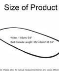 Solid Rubber Lawnmower Drive Belt For 48 Inch Decks, Durable Replacement Compatible With Husqvarna 48 Inch Deck Mowers And Craftsman AYP 48 Inch Decks, Fits Models 2348LS, 2748GLS, GTH 2448T, YTH 2448T, YTH 24K48, PBGT22, PB24, 5/8" wide, 138 3/4" long