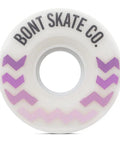 Glide Outdoor Roller Skate Wheels 78A Durometer 57x32mm Replacement Wheel Set For Outdoor Cruising Smooth Ride On Asphalt Sidewalks Boardwalks Multi Color Great For Beginners And Pros Set Of 4 Or 8, white wheel with purple chevrons