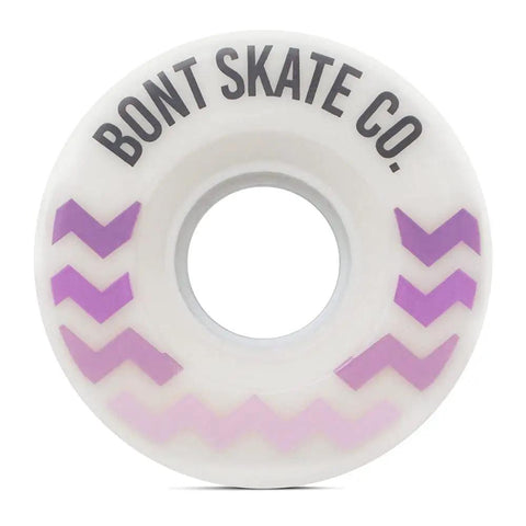 Glide Outdoor Roller Skate Wheels 78A Durometer 57x32mm Replacement Wheel Set For Outdoor Cruising Smooth Ride On Asphalt Sidewalks Boardwalks Multi Color Great For Beginners And Pros Set Of 4 Or 8, white wheel with purple chevrons