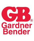 Gardner Bender logo in red color with bold letters, company branding design