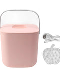 No Brainer Portable Countertop Dishwasher For Small Kitchens 6 Place Setting Compact Mini Sink Washer in pink with USB cable