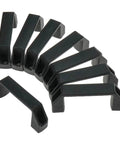 Black Plastic Cabinet Handles For Doors And Drawers With Three And A Half Inch Hole Center Spacing Built To Last Tough As Nails Four Point One By Zero Point Eight By One Point Five Inch Drawer Pulls For Cabinets Gates Garages Tool Boxes Eight Pack Quluxe