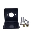 DC Motor Bracket And Steel Base For 750 755 775 795 7 Series Motors Electroplated Fixed Installation Frame Machine Mount Durable Mounting Platform For Precise Alignment And Stable Operation, black steel bracket with screws
