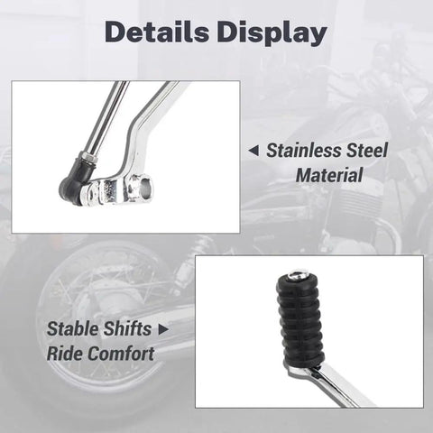 Direct Fit Motorcycle Shift Linkage For Honda Rebel CMX250 CA250 And Earth Eagle DD250 stainless steel linkage detail