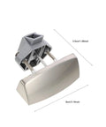 Two Sets Push Button Latch For Cabinet, Drawer, Table, Camper, And Cupboard with metal and plastic components, size labeled