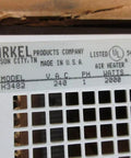 Heavy Duty Kick Butt Air Heater 240 Volt 2000 Watt model label with specifications for industrial use.