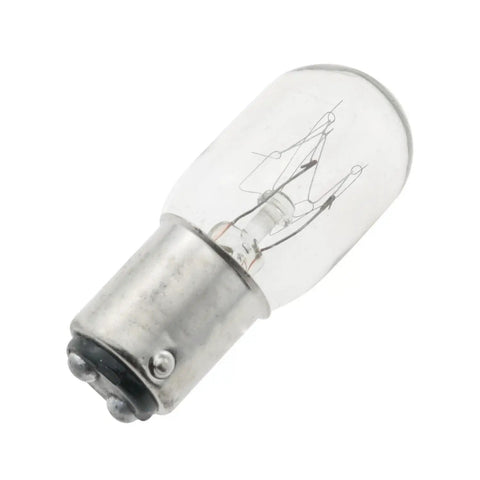 2 Pack 15W 120V Incandescent Sewing Machine Light Bulbs With Push In Base, Bright Clear Light For Night Sewing, Easy Install, Durable Replacement For Most Sewing Machines, 110 120V Compatible, Two Terminals bulb close-up