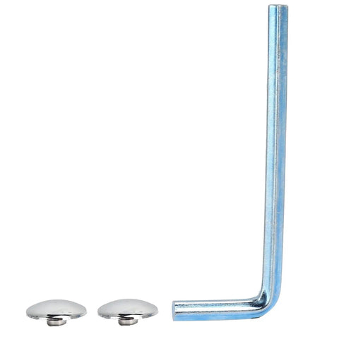 Heavy Duty 304 Stainless Steel Glass Door Hinge Built Tough With Ball Bearings For Smooth Swinging 8 To 12 Mm Tempered Glass Bathroom Hardware And Home Window Fixtures with chrome caps and an L-shaped tool.