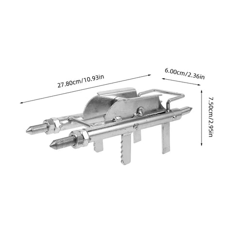 Homoyoyo Wire Pulling Tool Junction Box Cable Threading Aid Easy Solo Conduit Installation Electrical Box Wiring fast guide in silver metal, 10.94 x 2.95 x 2.36 in.
