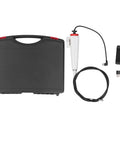 Two Way Articulating Borescope Camera With 180 Degree Dual Tilt Head And 6Mm Probe On A 3.3 Foot Snake Cable in a carrying case.