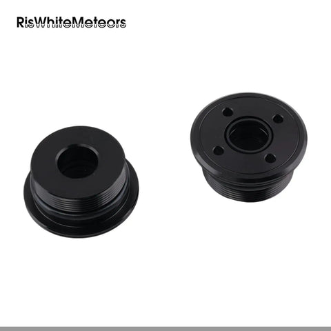 2 Piece Screw Trim Cylinder End Replacement 64E-43821-00-00 For Outboard 115-225HP Marine Grade Durable Direct Bolt On Fit Corrosion Resistant Reduces Wobble And Leaks, black pair