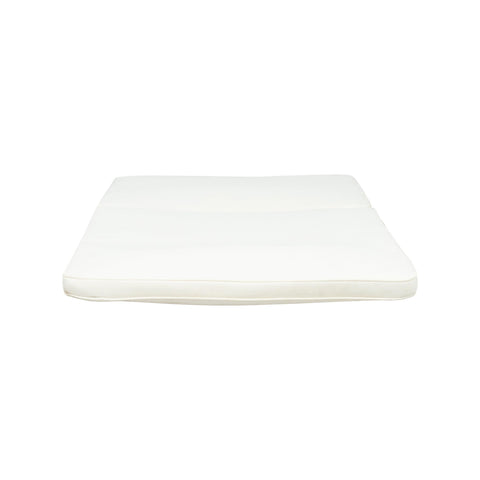 Weather Resistant Chaise Lounge Cushion With Removable Cover And Safety Zipper For Patio Backyard Or Poolside Use shown flat