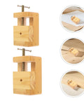 Sturdy Wooden Carving Clamp And Mini Bench Vise For Stone Seal Engraving, durable wood mini vise for stable engraving.