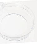 Top view of a transparent knob cover from Six Pack Stove Knob Covers Transparent Safety Guards For Gas Electric And Induction Stoves And Washing Machines Easy To Install Button Protectors For Kid Safe Home No Fuss Family
