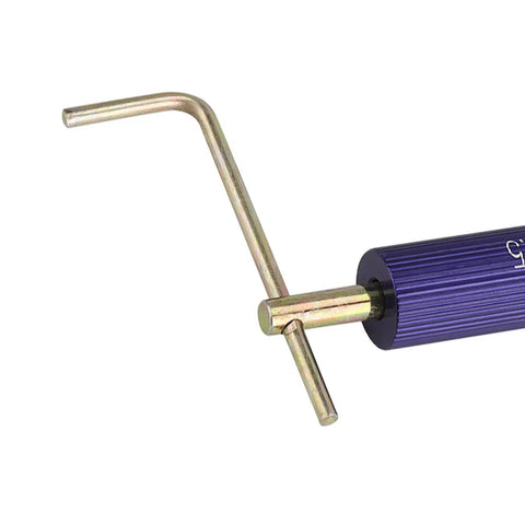 Close-up of wrench from M3 Stainless Steel Wire Thread Insert Kit For Metal Thread Repair With Inserts, Drill Bit, Tap, Wrench And Breaking Pin Restores Stripped Threads In Steel And Aluminum