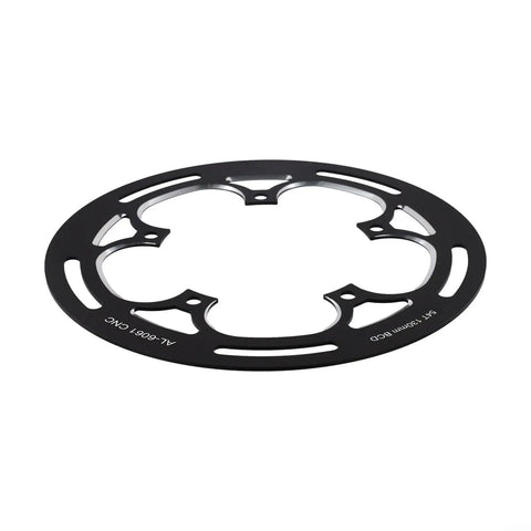 Chainring Guard For 130 BCD Aluminum Alloy Crankset Tooth Protector And Spider Shield For 50T To 54T Single Ring Black