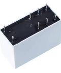 Side view of Two Pack 12VDC General-Purpose Relay, 16A, 8-Pin, Multi-Function Switching Module, base with 8 metal pins visible