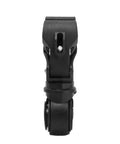 Front view of Universal Bicycle Flashlight Holder With Non Slip Rubber Clamp And 270 Degree Rotation for versatile gear attachment.