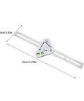 Pro Grade Stainless Steel Angle Ruler And Carpenter Square For Woodworking And Material Cutting Wear Resistant Surface