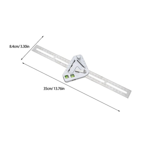 Pro Grade Stainless Steel Angle Ruler And Carpenter Square For Woodworking And Material Cutting Wear Resistant Surface