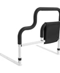 Bedside Support Handle For Seniors And Elderly, Sturdy L Shaped Bed Rail In Black, Easy Install, Durable Carbon Steel, Home or Hospital Use