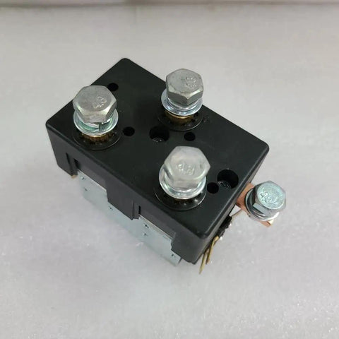 Jw Dawn 12V 100A SPDT Motor Reversing Contactor Solenoid Switch Compatible With Albright Dc88 Relay, detailed top view