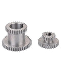Smooth As Butter Heavy Duty High Low Gear Kit For Mini Lathes 7X12 And 7X14 Machines featuring two hardened steel gears.