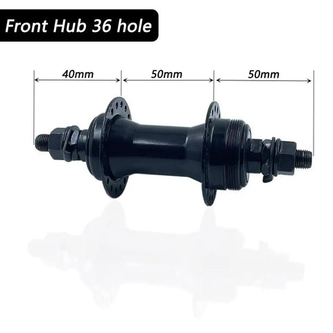 36 Hole Front And Rear Disc Brake Wheel Hub Hollow Shaft Kit For Mountain Bikes, front hub 36 hole, 140mm length