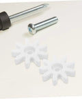 4 Pack 9 Tooth Gear Set Replacement For Kids Coin Operated Candy Machines And Vending Toys Durable Wear Resistant Gear Parts For DIY Craft Projects Smooth Movement And Easy Fit In Coin Operated Machines; white plastic gears