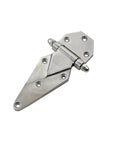 Heavy Duty Stainless Steel Or Zinc Alloy Hinge For Engineering Equipment Doors And Refrigerated Truck Compartments 1 Piece Zinc Alloy Built Like A Tank For Heavy Doors And Cabinets Durable Industrial Grade, angled view