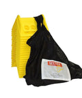 20 Pack 4 Inch Edge Protectors For Flatbed Trucks With Mesh Carrying Case, Yellow Plastic Corner Guards For Ratchet Straps And Winch Straps