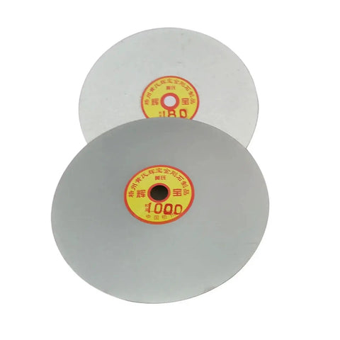 Close-up of Diamond Grinding And Polishing Disc Electroplated 180mm 7 Inch Arbor Hole 25mm 240 Grit for hard materials.