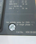 Top Shelf 60 Amp Single Pole Circuit Breaker For House Panels showing details for outside poles usage and specifications.