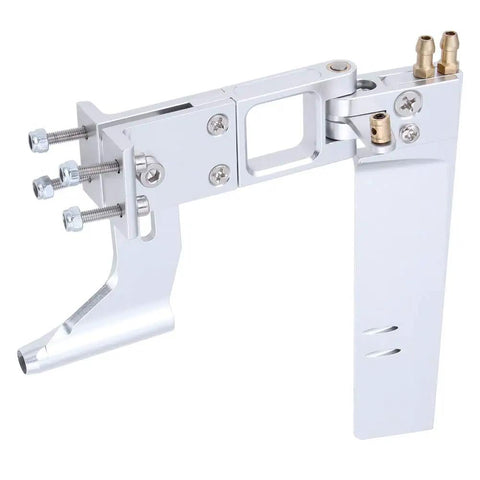 110mm Aluminum RC Boat Rudder With 4mm Shaft Axle Strut Mount Bracket Kit Holder Dual Water Pickup CNC Machined Aluminum Alloy