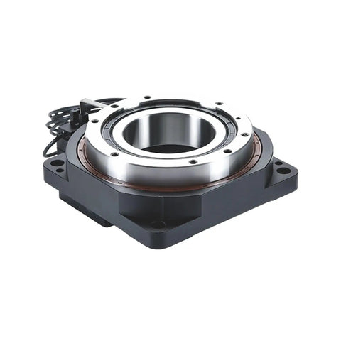 High Efficiency 200mm Hollow Rotating Platform Planetary Gearbox Speed Reducer For 750W Servo Motor And Nema34 Stepper Compact Design Flexible Gear Ratios Rock Solid Long Lasting Heavy Duty Performance, 200mm hollow rotary platform gearbox, metal housing