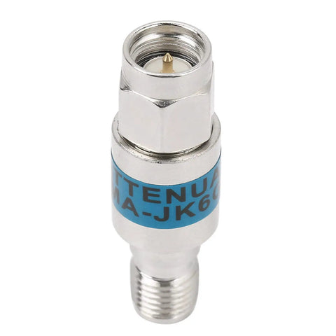 3 Pack SMA Male To Female Coaxial DC Block Attenuator 10dB Constant Attenuation 2W 50 Ohm DC 6.0 GHz, single view
