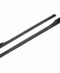 Universal Car Side Skirt With Abs Carbon Fiber Style tough side deflector pair for cars, enhances look and shields undercarriage.