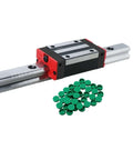 Dope High Precision Linear Guide Rail Kit With HGH15 CA Slider Block For Smooth Motion And Zero Maintenance In Your DIY Projects Up To 1750Mm, rail and block with caps