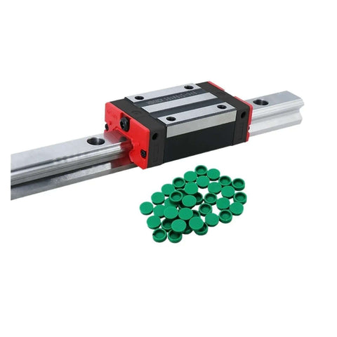 Dope High Precision Linear Guide Rail Kit With HGH15 CA Slider Block For Smooth Motion And Zero Maintenance In Your DIY Projects Up To 1750Mm, rail and block with caps